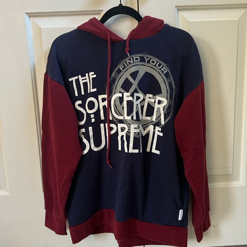 Doctor strange sorcerer supreme hoodie unisex our universe her universe marvel